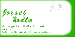 jozsef modla business card